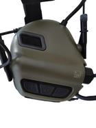 Навушники тактичні активні захисні Earmor EM-M32-Mark3-FG IP67 Olive Mil-Std - зображення 5