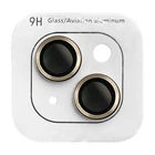 Защитное стекло на камеру для Apple iPhone 15 (6.1") / 15 Plus (6.7") Epik Metal Classic (в упак.) Золотой