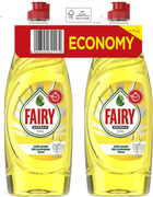 Płyn do mycia naczyń Fairy Extra + Cytryna 2 x 650 ml (8006540621172) - obraz 1