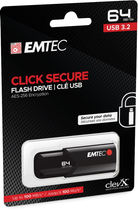 Pendrive Emtec B120 Click Secure 64GB USB 3.2 (ECMMD64GB123) - obraz 3