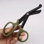Ножиці тактичні медичні EDC Gear для розрізання одягу (олива) - зображення 3
