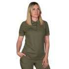 Поло футболка женская тактическая полевая универсальная для силовых структур Camotec 7161(XL) олива TR_7161(XL) - изображение 1