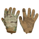 Тактичні захисні рукавички універсальні польові рукавиці для силових структур CAMOTEC 7221(L) Мультикам TR_7221(L) - зображення 1