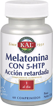 Дієтична добавка Kal Melatonina Retar 1.9 мг 60 мг 5htp 60 капсул (0021245610755) - зображення 1