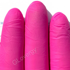 Перчатки нитриловые Medicom SafeTouch Advanced Magenta размер S ярко розового цвета 100 шт - изображение 3