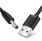 Кабель DC 3.5mm to USB Ugreen 10376 для зарядки 1m Black