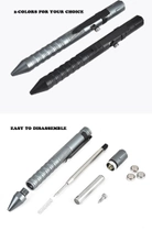 Тактическая ручка 3 в 1 ELESESAFE для самообороны с фонариком Черный (62455) - изображение 3