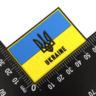 Патч из пластизоля флаг Украины с тризубом на липучке - изображение 3