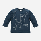 Дитяча футболка з довгими рукавами для хлопчика Pinokio Secret Forest 62 см Синя (5901033253409) - зображення 1