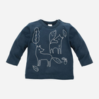 Дитяча футболка з довгими рукавами для хлопчика Pinokio Secret Forest 68 см Синя (5901033253416) - зображення 1
