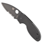 Нож Spyderco Efficent Black Blade полусерейтор (1013-87.13.61) - изображение 1