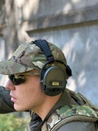 Активні тактичні навушники Sordin Supreme Pro-X Green із заднім тримачем, Зелені - зображення 9