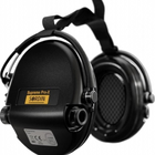 Активні тактичні навушники Sordin Supreme Pro-X Neckband з заднім тримачем 76302-X-02-S, Чорні - зображення 3