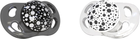 Набір силіконових пустушок Twistshake 0-6 міс чорний і білий 2 шт (7350083120861) - зображення 1