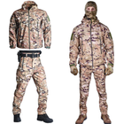 Тактичний військовий зимовий костюм HAN WILD Soft Shell Multicam Куртка флісова та флісові штани софтшелл М Мультикам HWM0026800099 - зображення 1