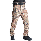 Тактический военный зимний коcтюм HAN WILD Soft Shell Multicam Куртка флисовая и флисовые штаны софтшелл М Мультикам HWM0026800099 - изображение 12