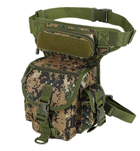 Тактическая сумка на бедро, на ногу, мужская, армейская Темный пиксель D3-0005-B2 - изображение 1