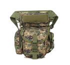 Тактична сумка на бедро, на ногу, чоловіча, армійська Темний піксель D3-0005-B2 - зображення 6
