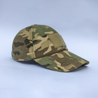 Військова кепка все камуфляжна бейсболка мультикам з ліпучкою на лобі 56 - зображення 2
