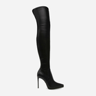 Muszkieterki damskie na szpilce za kolano Steve Madden Keandra Boot SM11002678-001 36 22.2 cm Czarne (8720857154832) - obraz 1