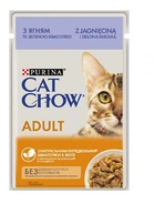 Корм Purina Cat Chow Adult с ягненком и зеленой фасолью 85 г