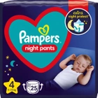Pieluchomajtki Pampers Night Pants Rozmiar 4 (9-15 kg) 25 szt (8006540234709) - obraz 1