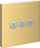 Наружная часть переключающего вентиля HANSGROHE ShowerSelect 15764990 золото 3 потребителя