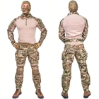 Тактический демисезонный военный коcтюм HAN WILD G3 Multicam Куртка M65 ,Убакс и Штаны с наколенниками M Mультикам HWMD0026800 - изображение 3