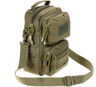 Тактическая сумка через плечо Tactic городская сумка наплечная Олива (9060-olive) - изображение 1