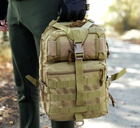 Однолямковий тактичний рюкзак Tactic міський військовий рюкзак 15 л Койот (ta15-coyote) - зображення 4