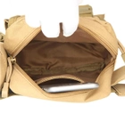 Тактическая сумка на пояс городская Tactical подсумок с карманом под бутылку Койот (1026-coyote) - изображение 6