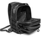 Однолямочный тактический рюкзак Tactic городской военные рюкзак 9 л Черный (ta9-black) - изображение 5