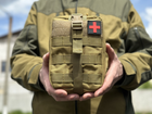 Аптечка подсумок на пояс c molle военная сумка - подсумок аптечка Tactic тактическая армейская аптечка Койот (1025-coyote) - изображение 6