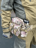 Тактическая сумка на пояс городская Tactical подсумок с карманом под бутылку Мультикам (1026-multicam) - изображение 3