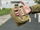 Аптечка подсумок на пояс c molle военная сумка - подсумок аптечка Tactic тактическая армейская аптечка Койот (1025-coyote) - изображение 8