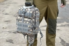 Однолямочный тактический рюкзак Tactic городской военные рюкзак 15 л Пиксель (ta15-pixel) - изображение 8