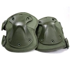 Тактический комплект Наколенники + налокотники из ударопрочного пластика FH 77 Зеленый (7700909) Kali - изображение 4