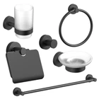 Набор аксессуаров для ванной SONIA ASTRAL KIT BLACK ( 6 предметов) 185214 черный