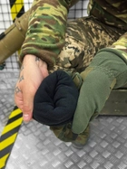 Тактические/военные зимние перчатки с усиленной накладкой Olive/Оливковый (51355) - изображение 3