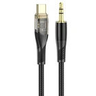 Аудіокабель HOCO UPA25 Transparent Discovery Edition Digital Audio Conversion Cable Type-C Black (6931474791177)