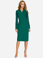 Sukienka ołówkowa damska z rozcięciem Stylove S136 86483 XL Zielona (5903068426674) - obraz 1