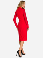 Sukienka ołówkowa damska z rozcięciem Stylove S136 86485 L Czerwona (5903068426544) - obraz 2
