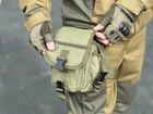 Військова сумка на стегна тактична Swat армійська сумка на стегно, ногу Tactic штурмова сумка поясна Олива (300-olive) - зображення 5