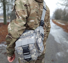 Універсальна тактична сумка через плече Tactic однолямкова військова сумка Піксель (863-pixel) - зображення 3