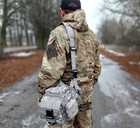 Універсальна тактична сумка через плече Tactic однолямкова військова сумка Піксель (863-pixel) - зображення 4