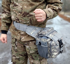 Універсальна тактична сумка через плече Tactic однолямкова військова сумка Піксель (863-pixel) - зображення 5