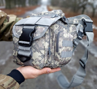 Універсальна тактична сумка через плече Tactic однолямкова військова сумка Піксель (863-pixel) - зображення 6