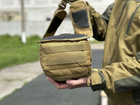 Универсальная тактическая сумка на 20 л плечевая военная сумка Tactic однолямочная сумка Койот (NB20-coyote) - изображение 10