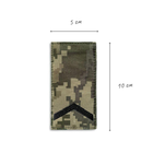 Шеврон на липучці погонів звання Старший Солдат 5х10 см - зображення 4