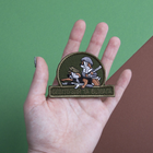 Шеврон нашивка на липучці Безглуздя та відвага 6х5,5 см - зображення 2
